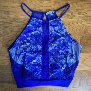 NWOT Royal Blue Charlotte Russe Top Size S